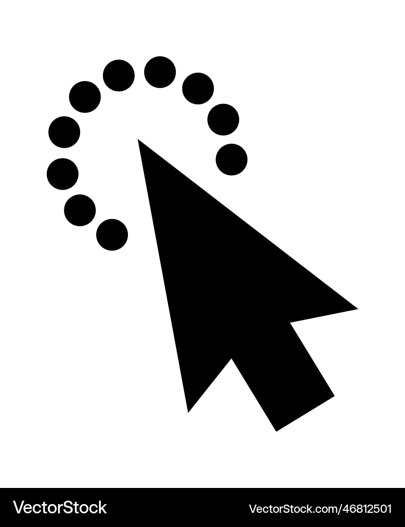 Click cursor set computer pointer hand and arrow Click cursor set computer pointer hand and arrow vector image
