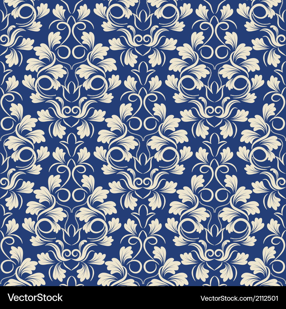 Damask background Vector Image