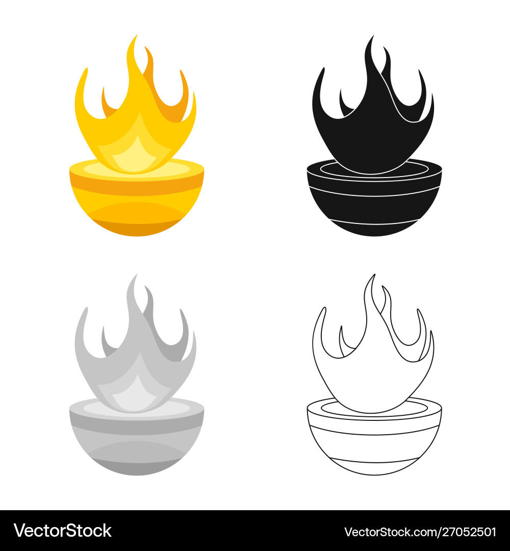 Hestia & Hearth Symbols Vector Image