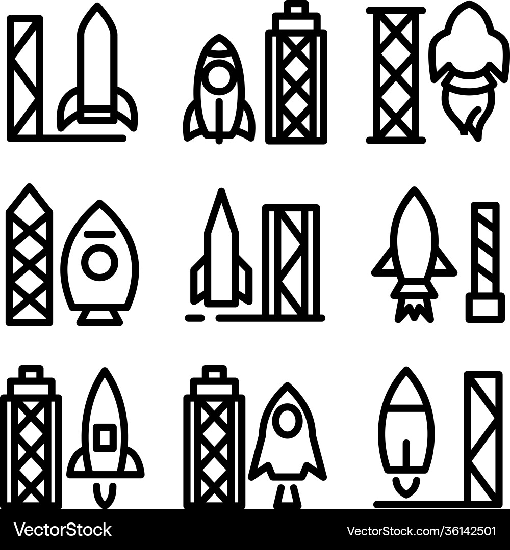 Rocket icon or logo isolated sign symbol Rocket icon or logo isolated sign symbol vector image