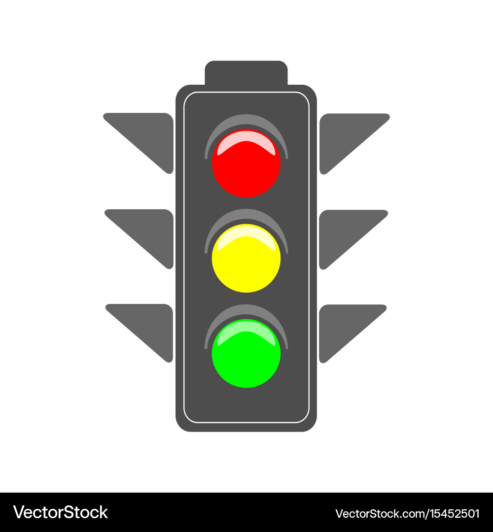 Stoplight sign Royalty Free Vector Image - VectorStock