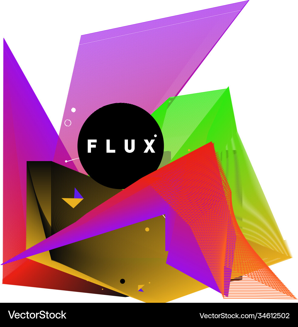 3d colorful wave background dynamic flux effect 3d colorful wave background dynamic flux effect Vector Image