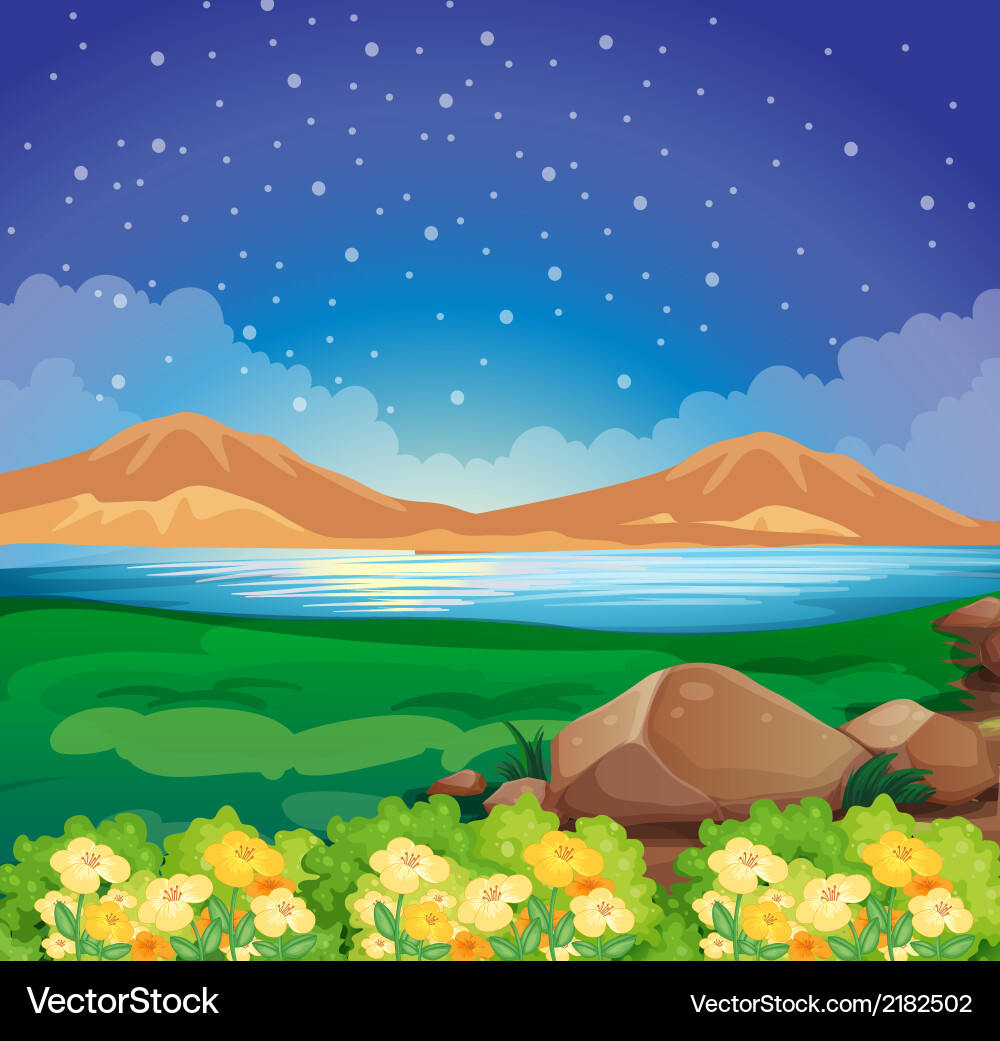 A view of the environment Vector Image
