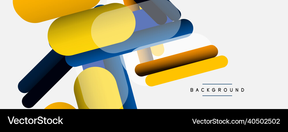 Abstract background round shapes lines Vector Image