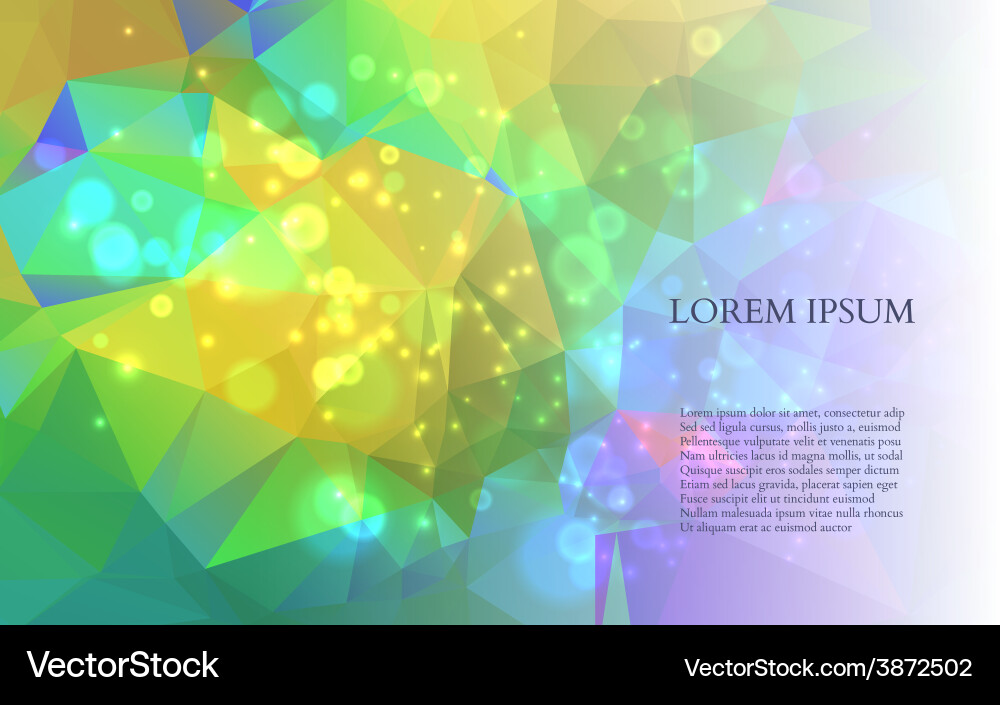 Abstract colorful triangles background vector image