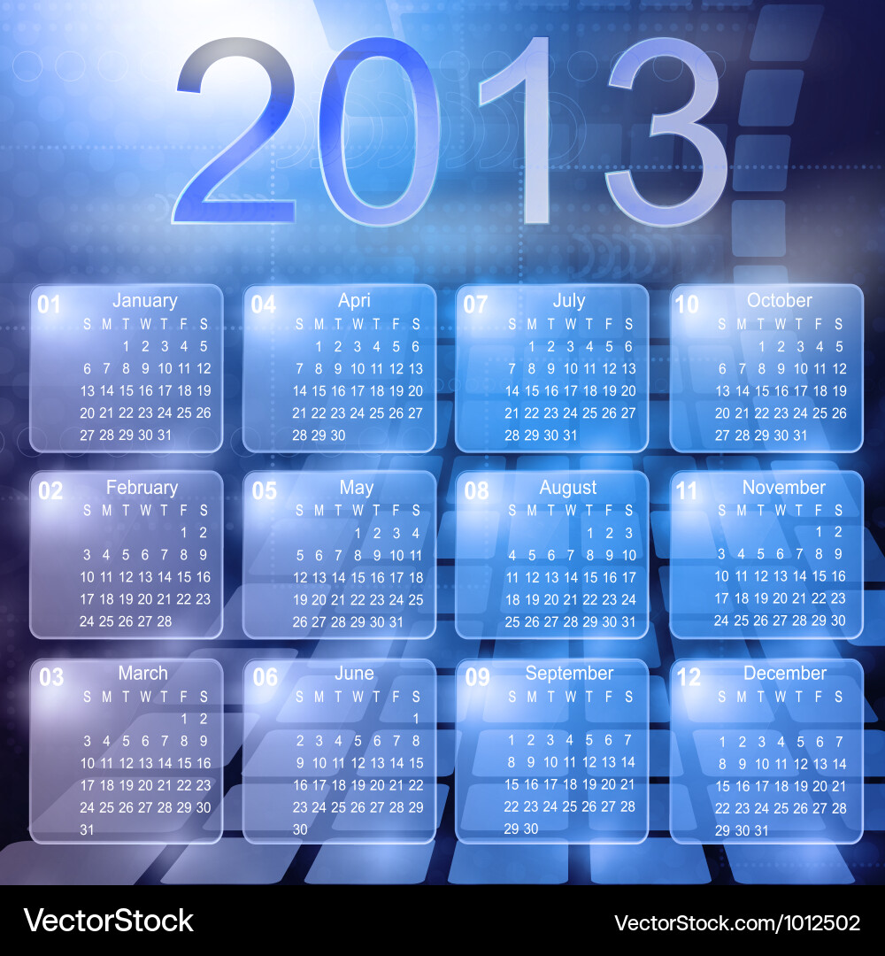 Calendar computer Vector Image