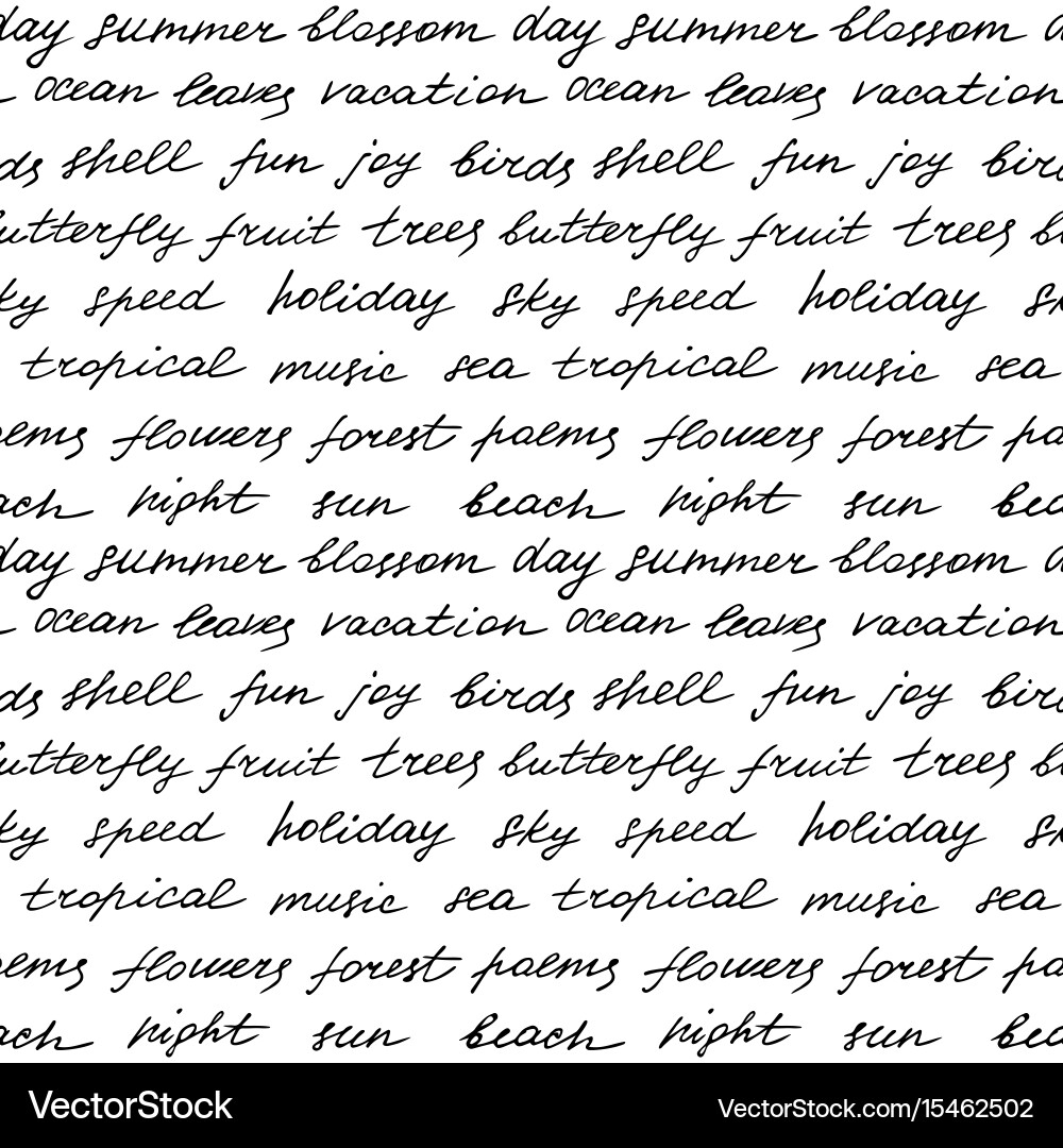 Lettering seamless pattern Royalty Free Vector Image