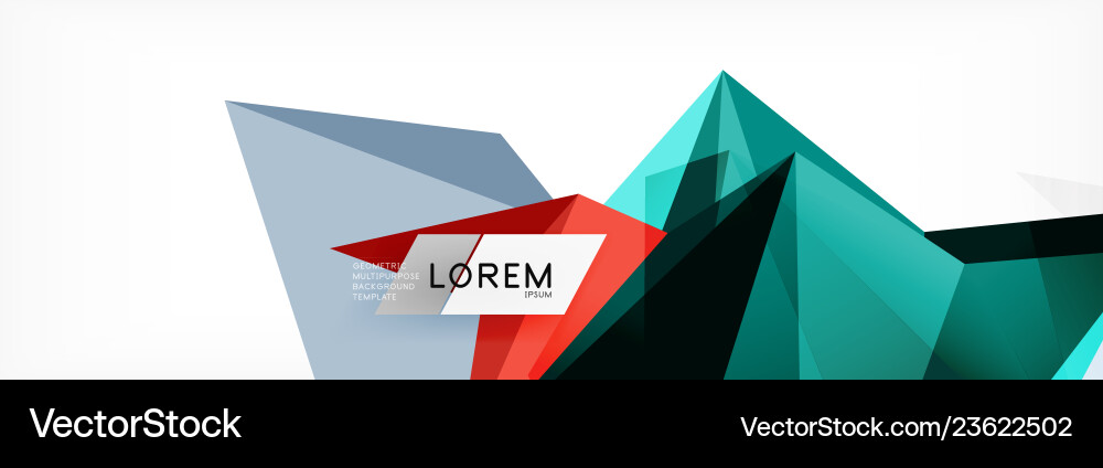 Mosaic triangular low poly style abstract Mosaic triangular low poly style abstract vector image