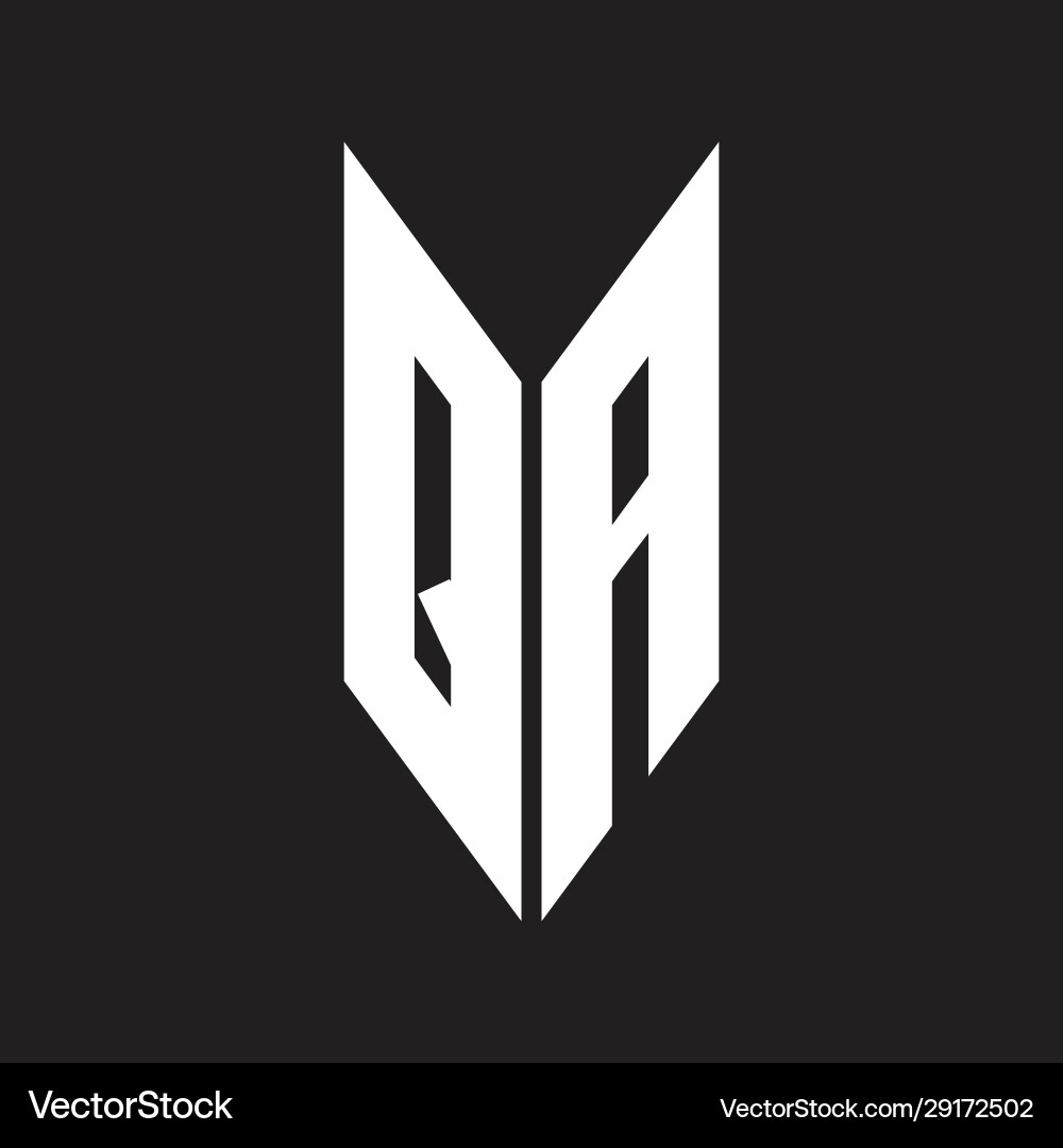 Qa logo monogram with emblem style isolated Qa logo monogram with emblem style isolated Vector Image