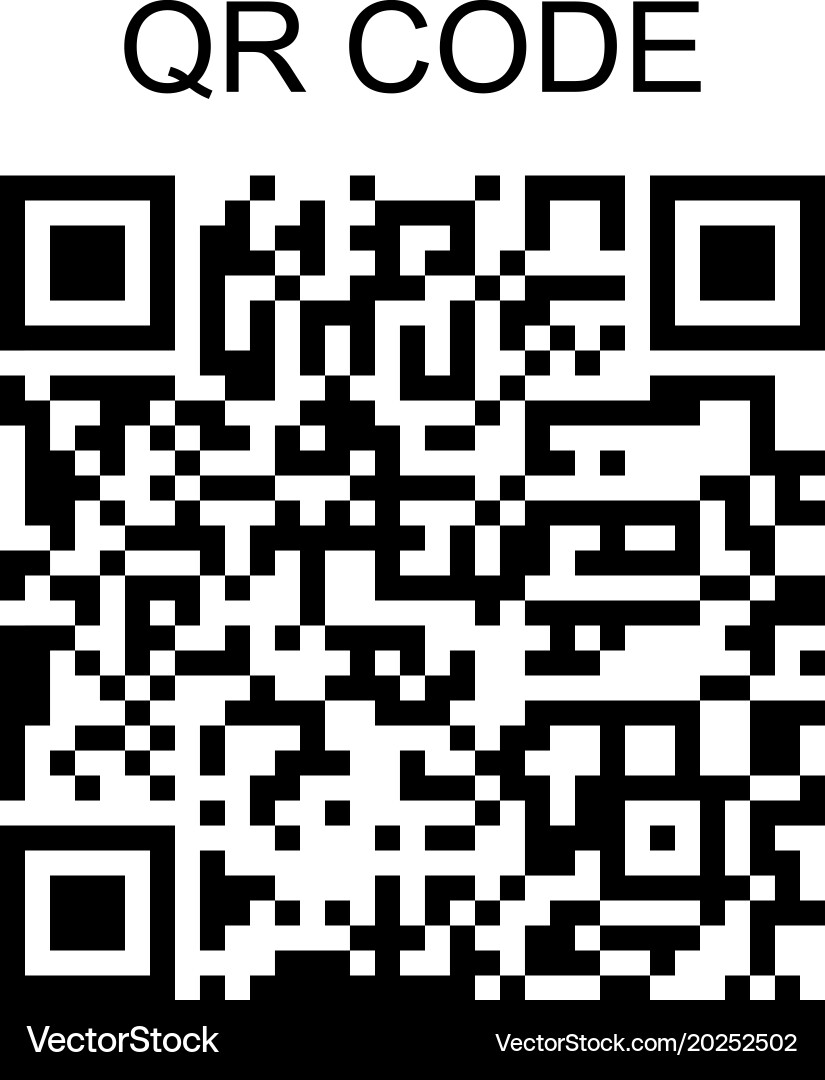 Qr code sample icon isolated on white background vector image
