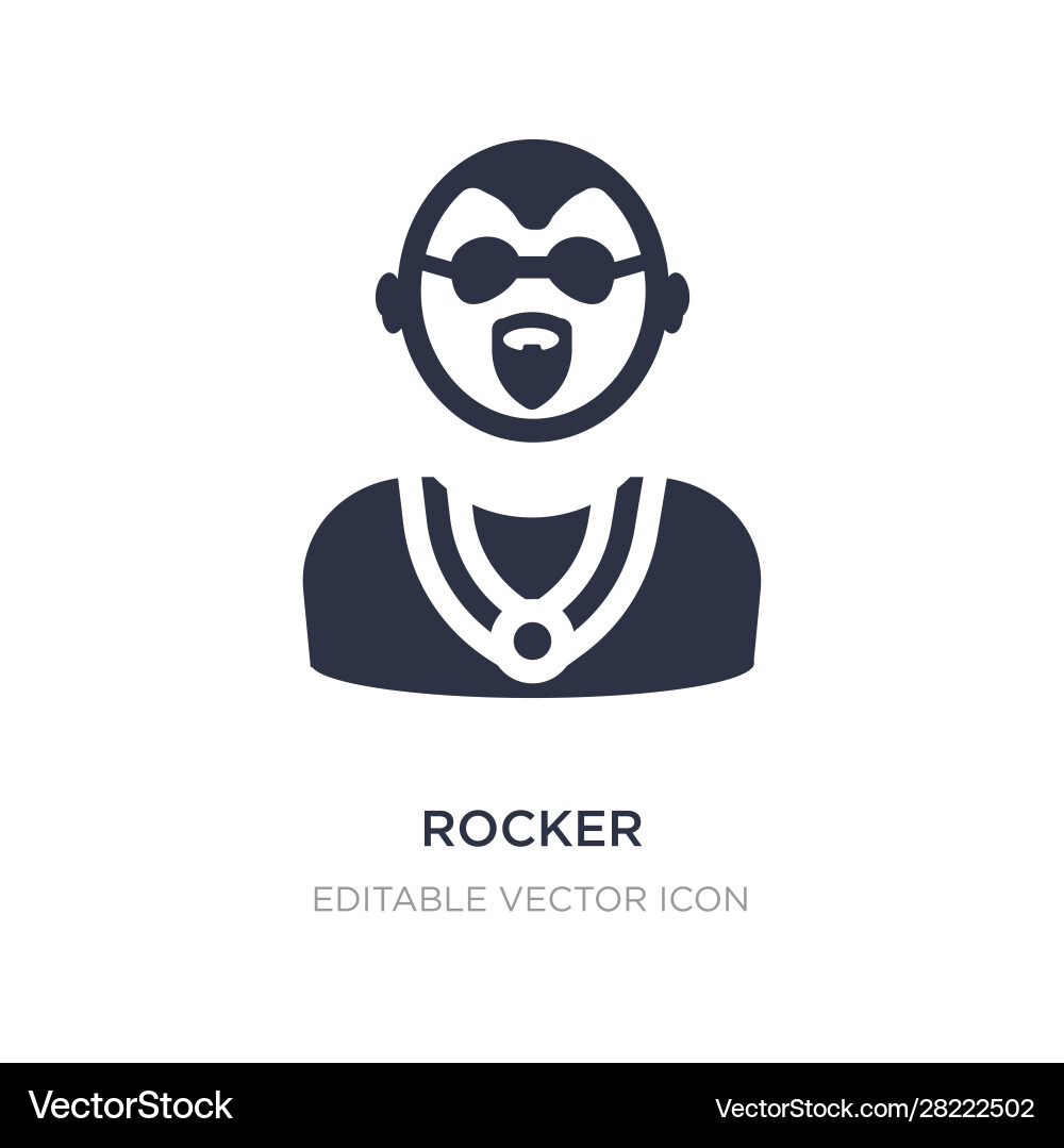 Rocker icon on white background simple element Vector Image