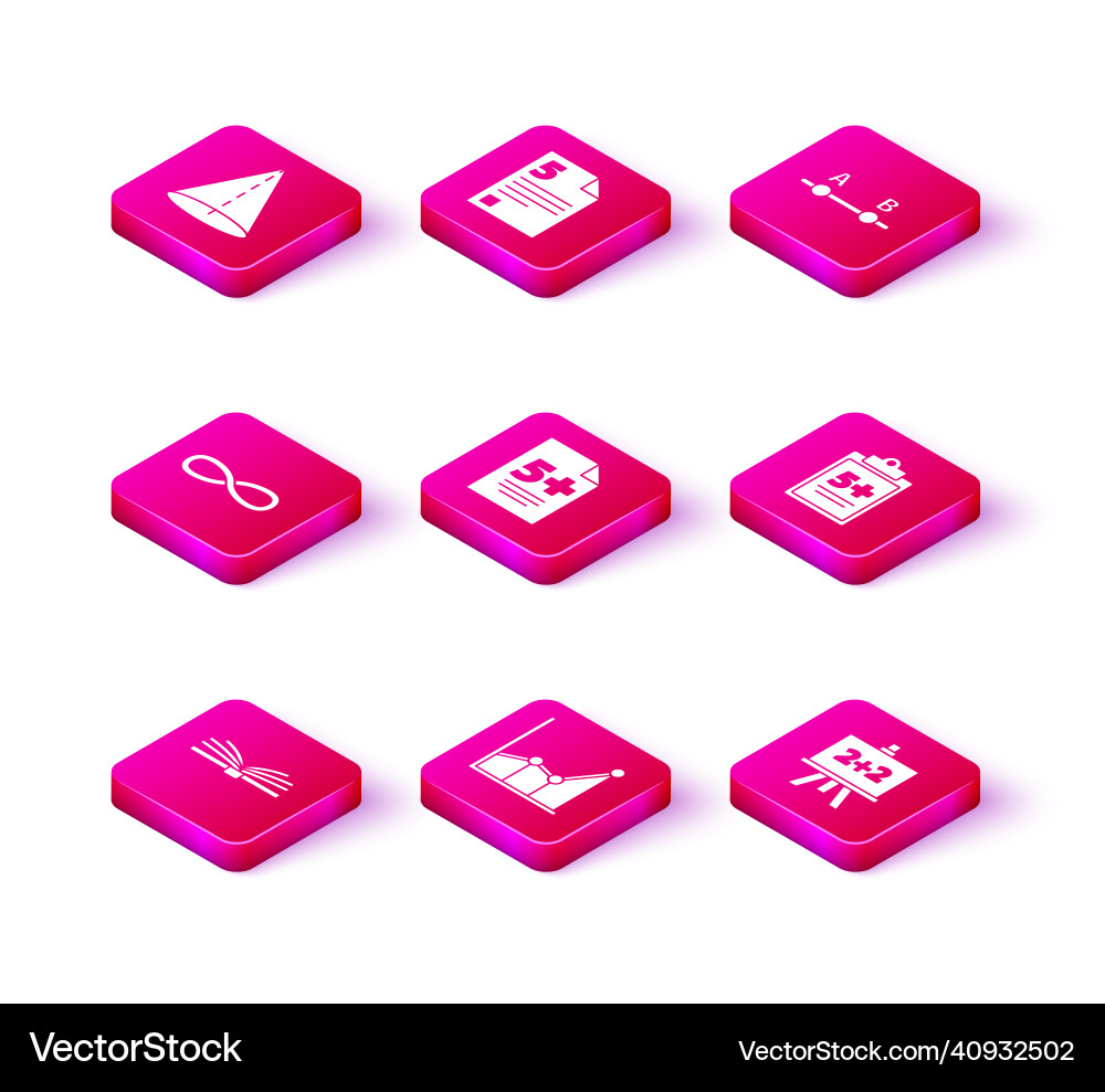 Set open book graph schedule chart diagram vector image