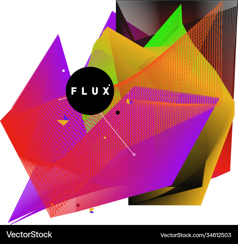 3d colorful wave background dynamic flux effect 3d colorful wave background dynamic flux effect Vector Image