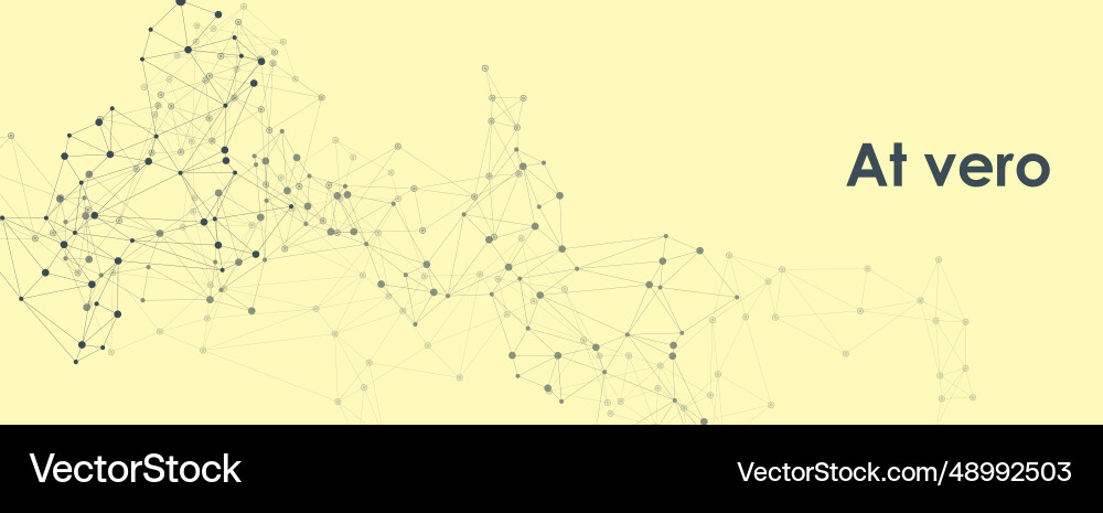Abstract connect dots and lines on yellow Abstract connect dots and lines on yellow vector image