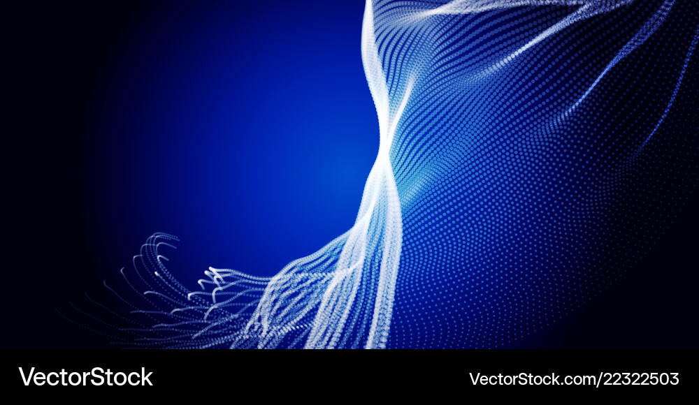 Abstract particle flow in twisty lines Abstract particle flow in twisty lines vector image