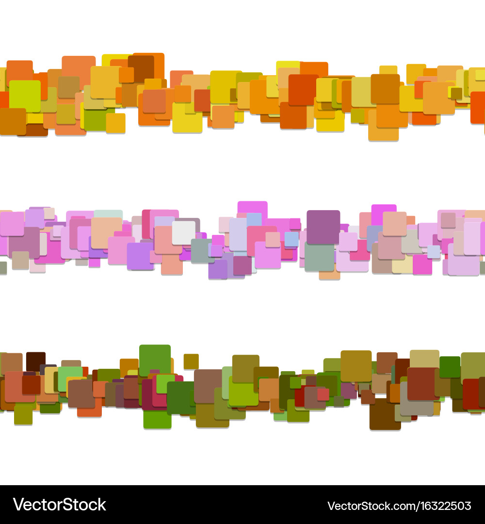 Abstract square pattern paragraph divider line vector image