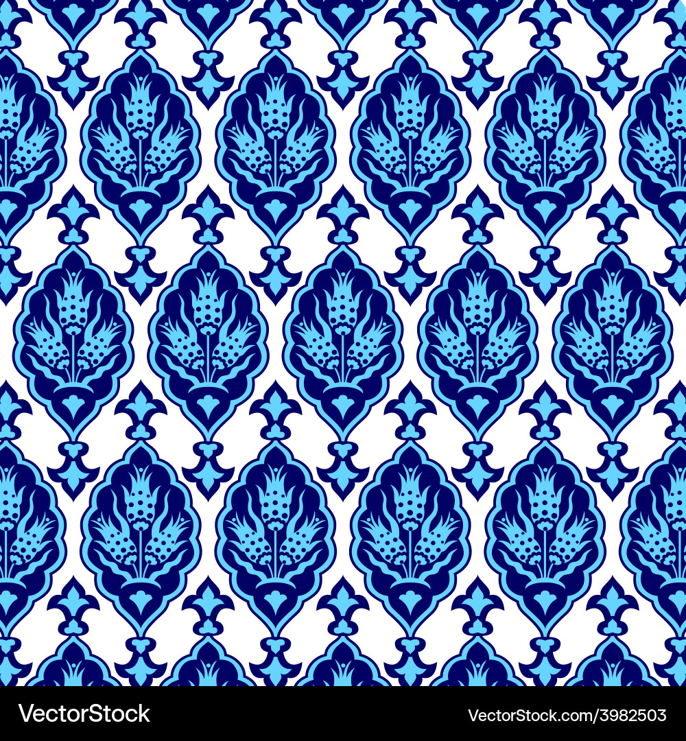 Background with seamless pattern one vector image