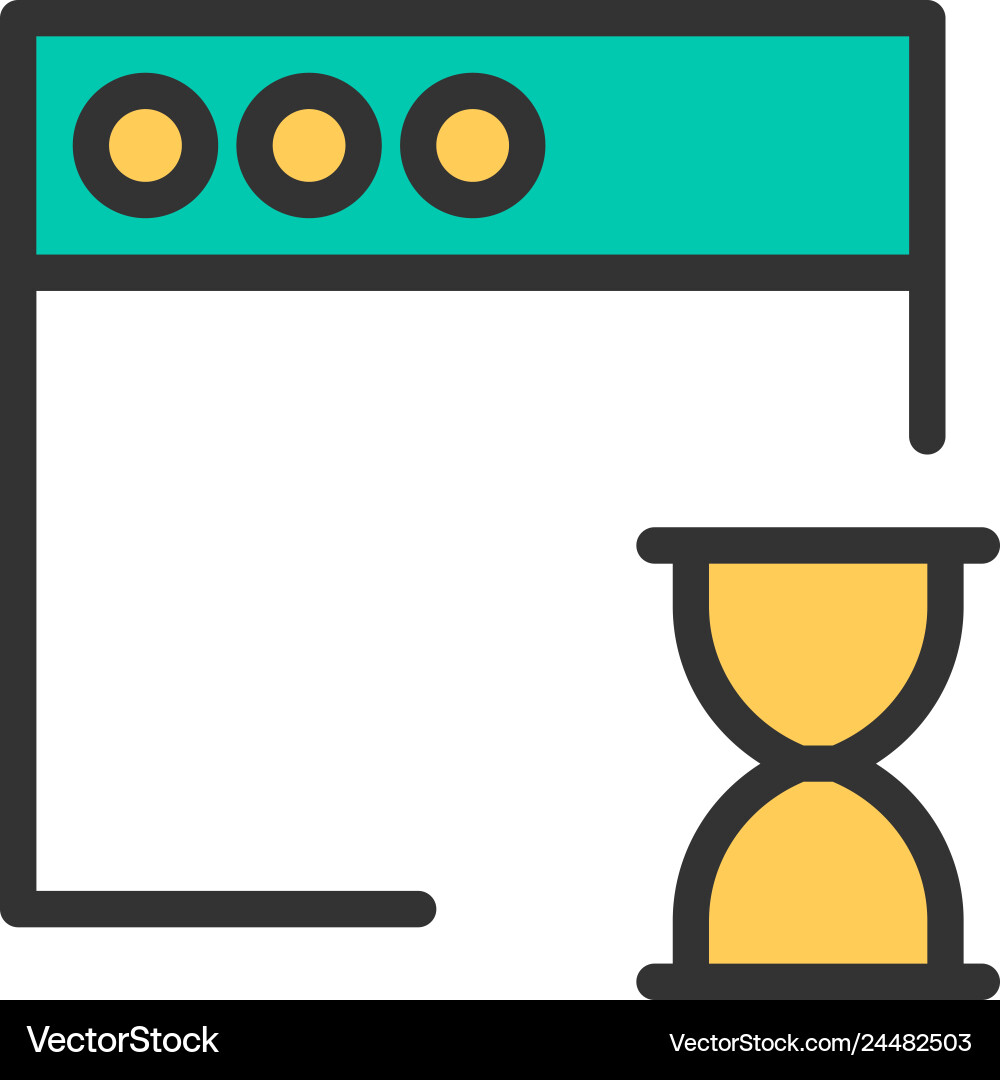 Browser icon design interaction Browser icon design interaction vector image