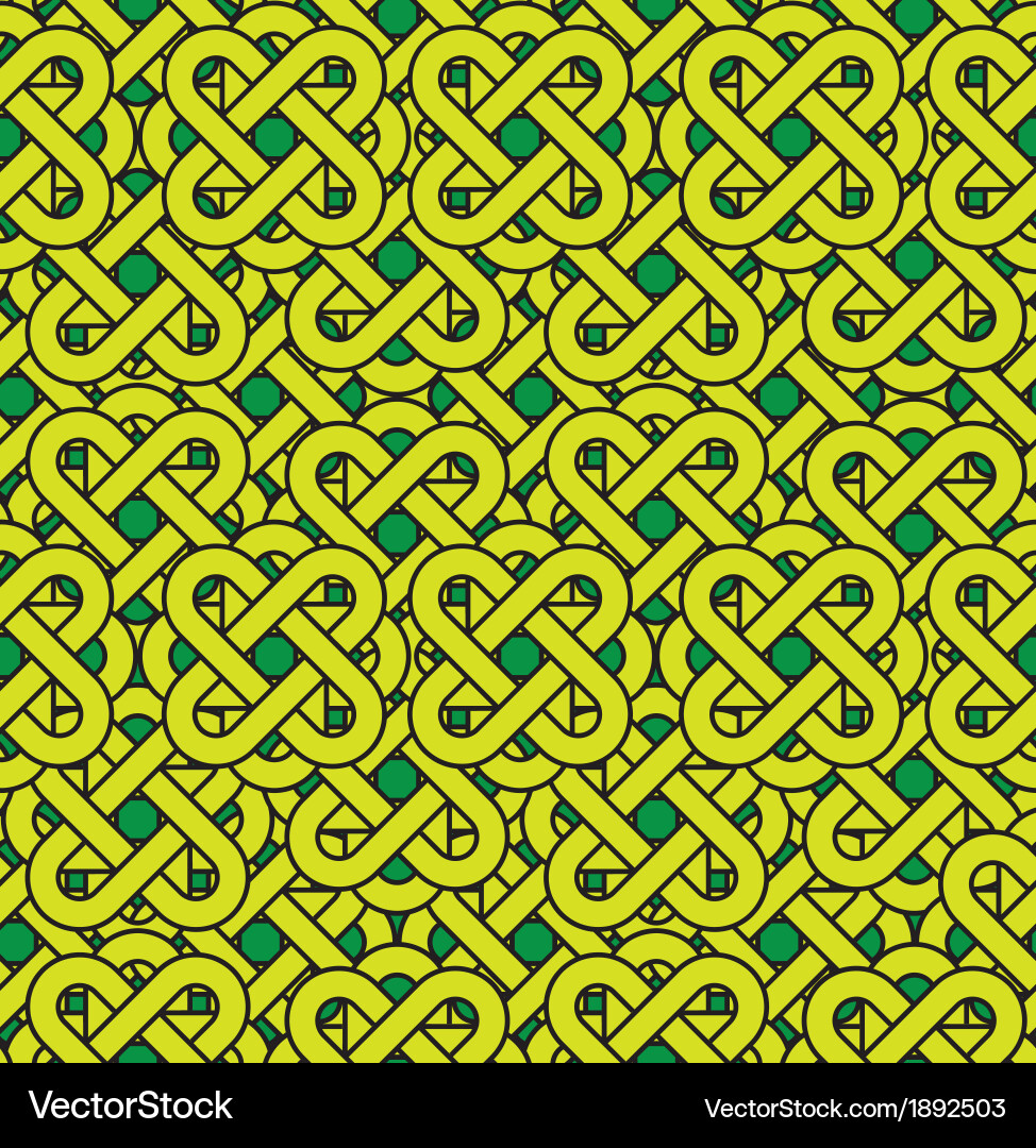 Celtic Knot Seamless Pattern Vector Image
