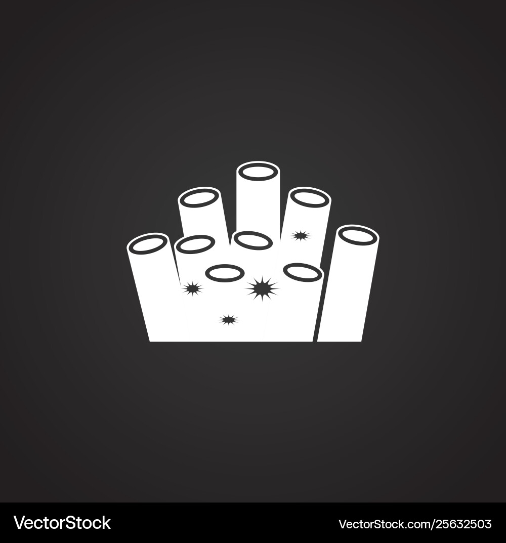 Coral icon on background for graphic and web Vector Image