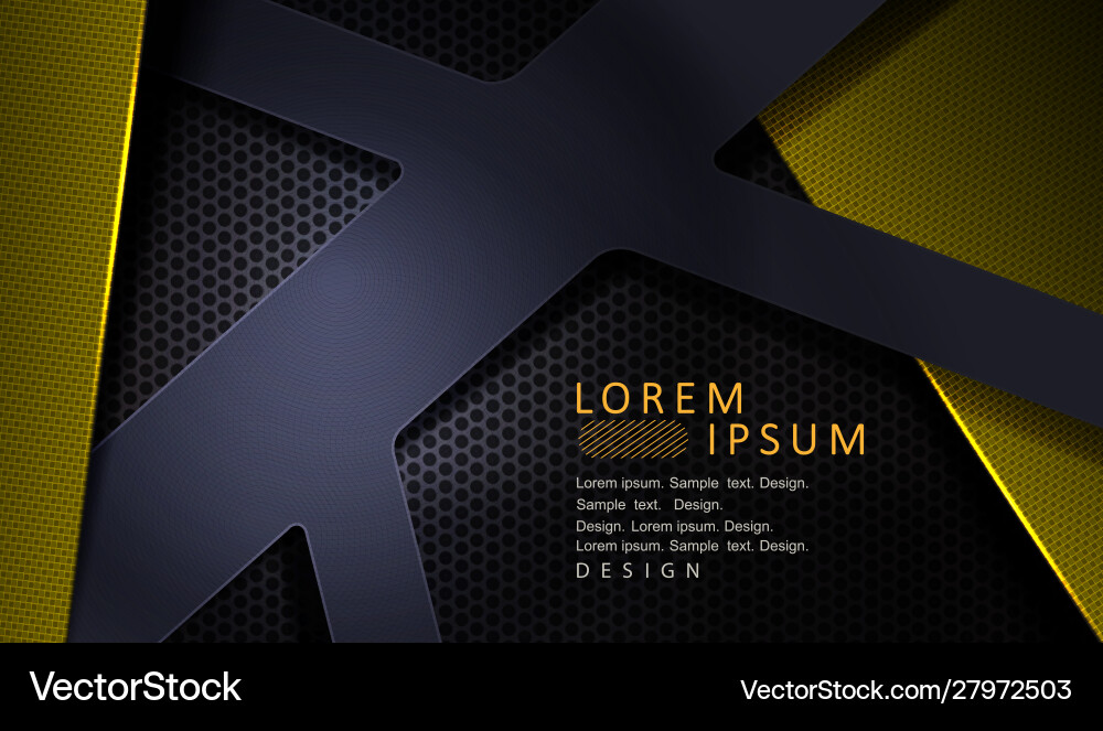 Geometric background with overlapping yellow Geometric background with overlapping yellow vector image