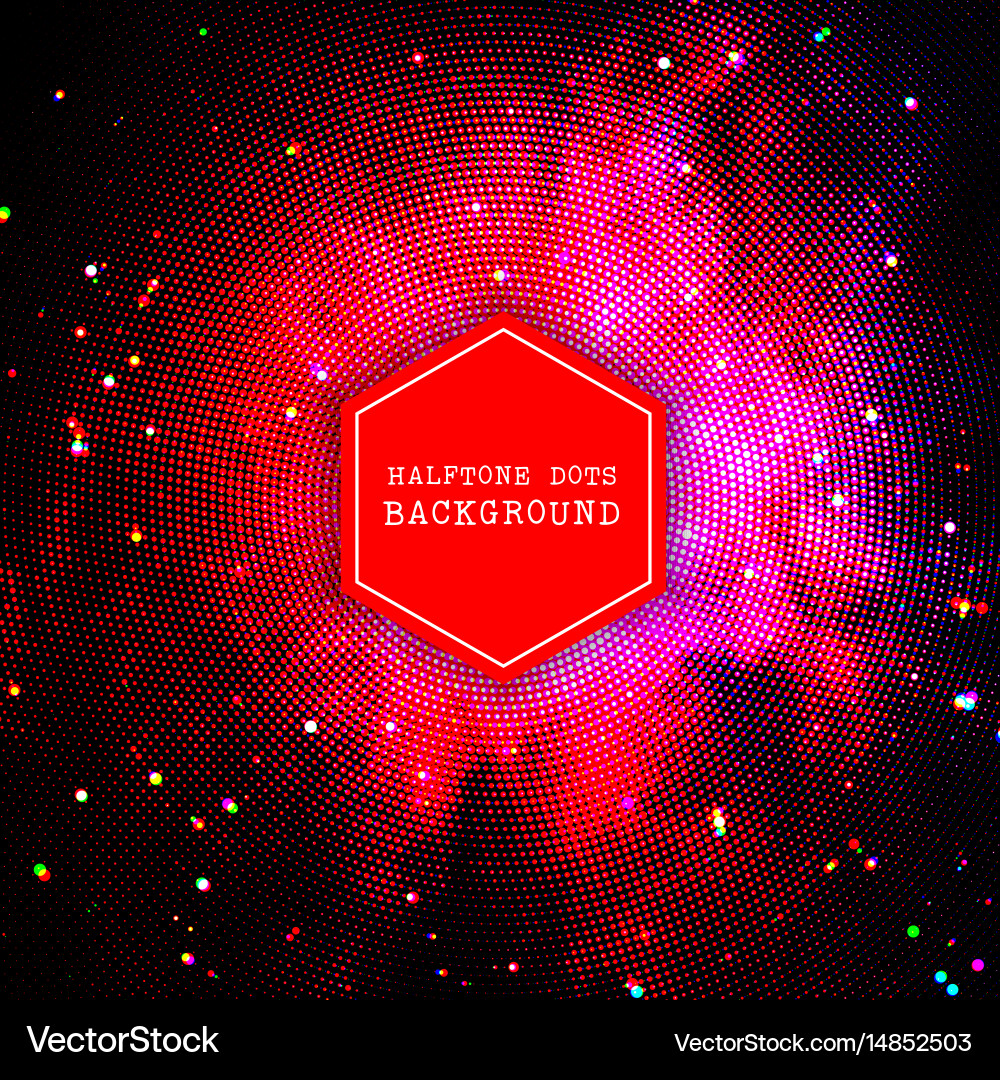 Halftone Dots Abstract Background vector image
