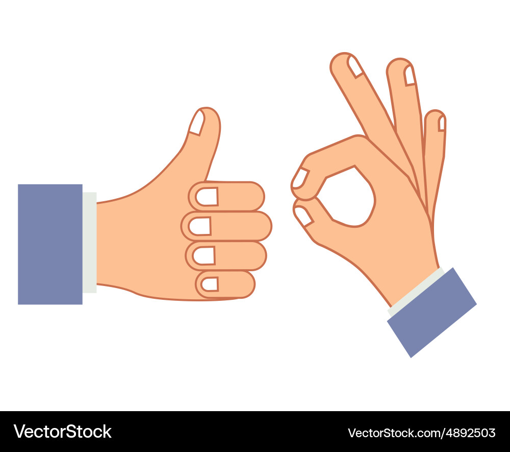 Human hand design Royalty Free Vector Image - VectorStock