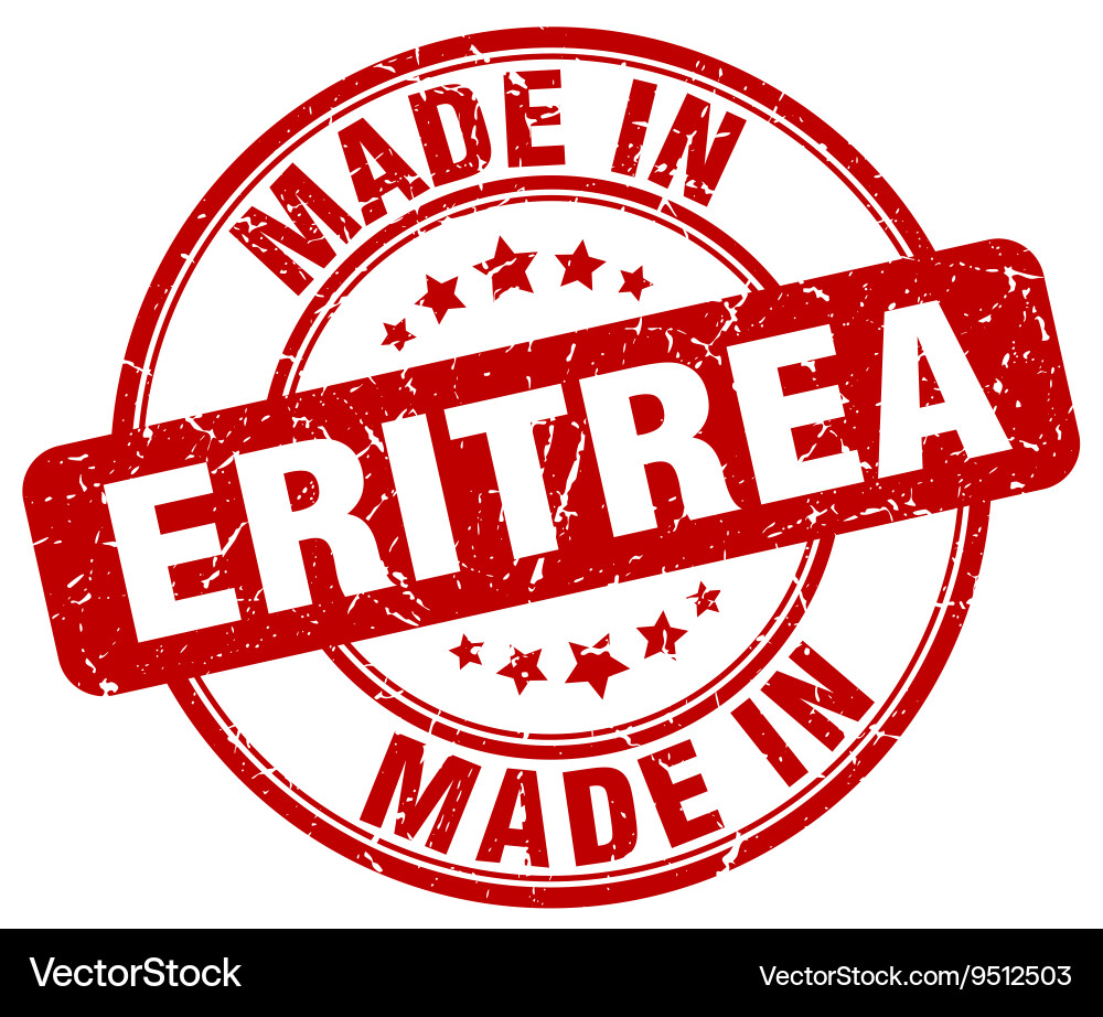 Made in eritrea Vector Image