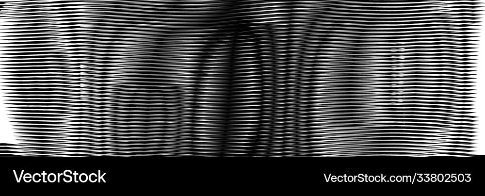 Mystical abstract horizontal linear background vector image