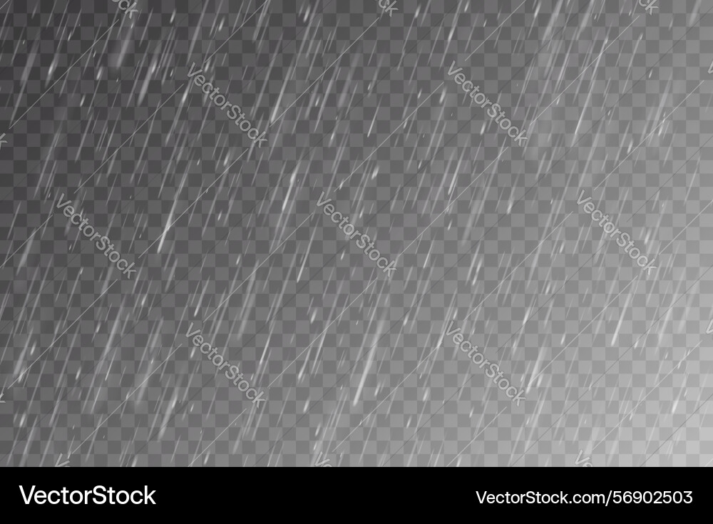 Rain effect realistic falling texture Rain effect realistic falling texture Vector Image