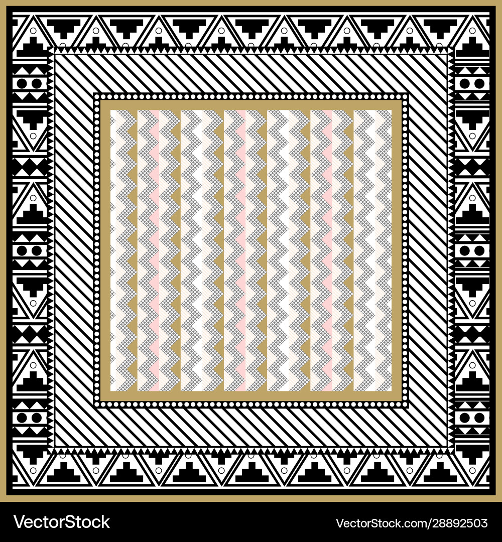 Retro Triangle Pattern vector image