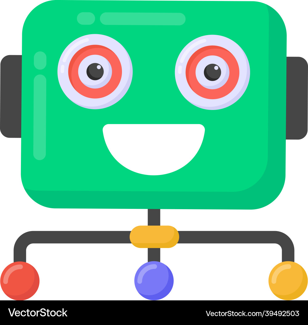 Robotic network Vector Image