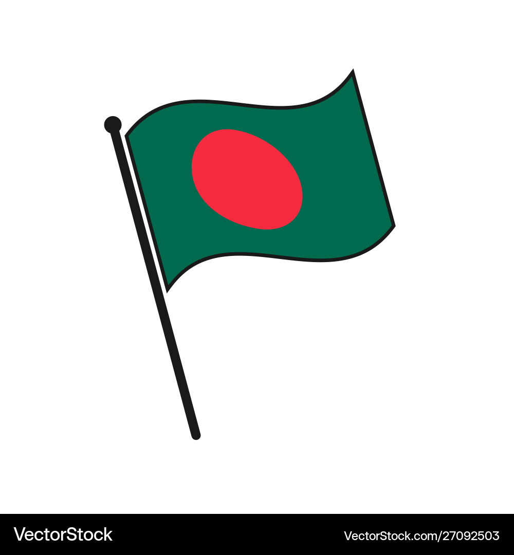 Simple flag isolated Simple flag isolated vector image