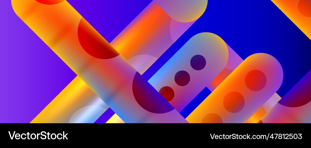 Techno round shapes lines abstract background Techno round shapes lines abstract background vector image