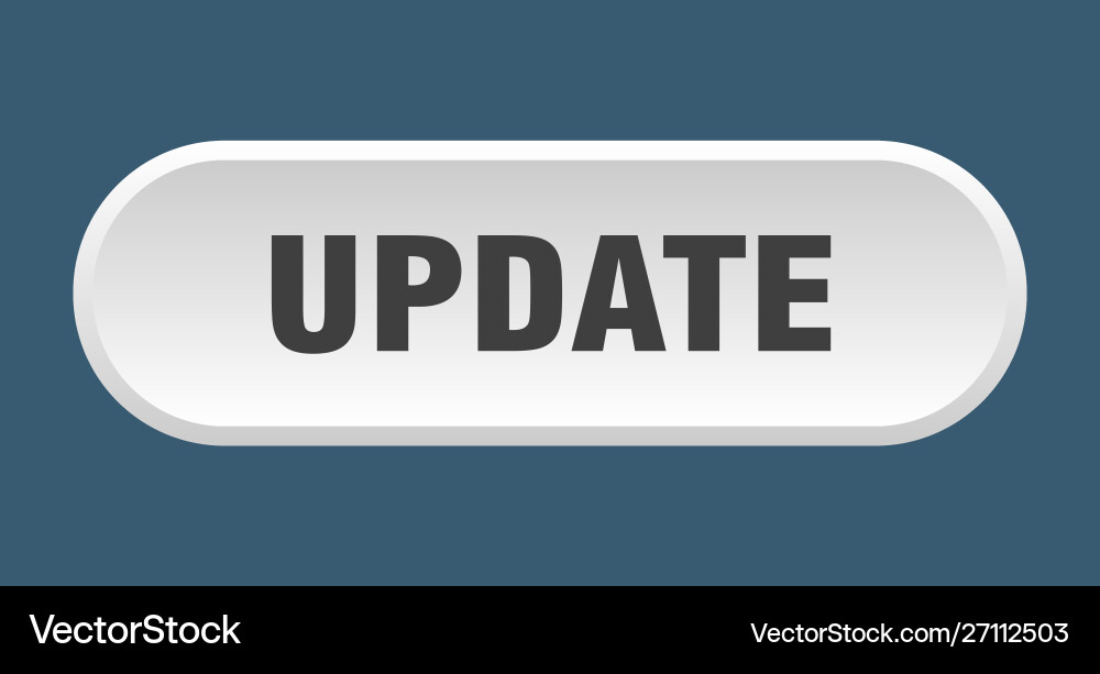 Update button rounded white sign Royalty Free Vector Image