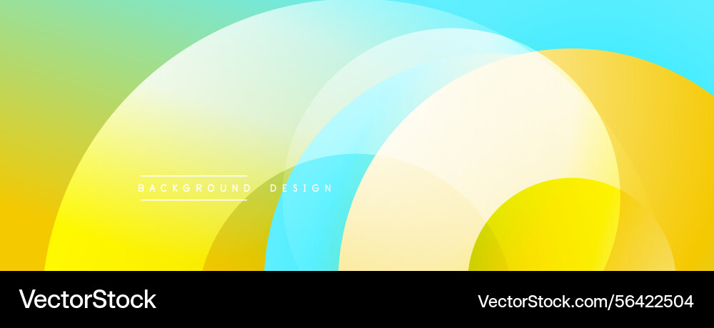 Abstract background features overlapping circles Vector Image