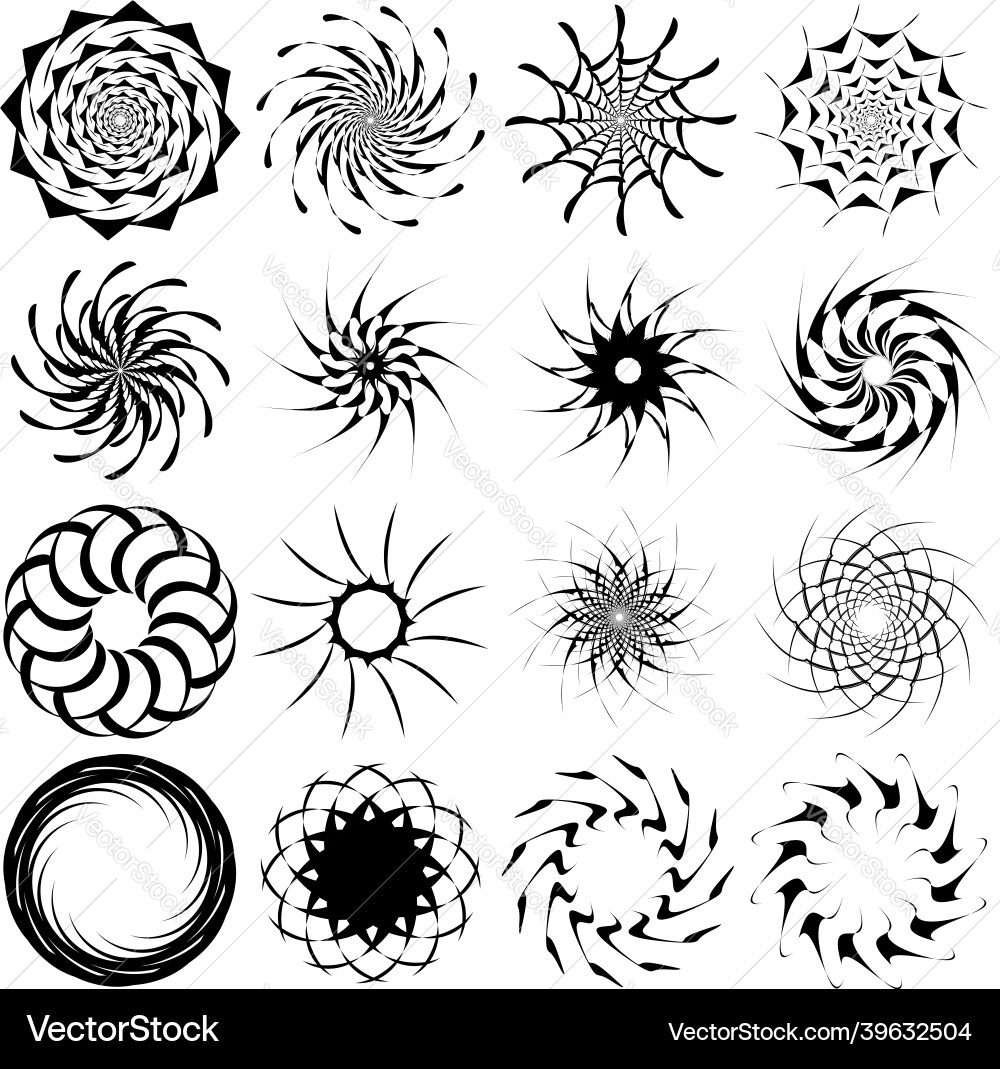 Abstract circular drawing amorphous nonfigurative Abstract circular drawing amorphous nonfigurative vector image