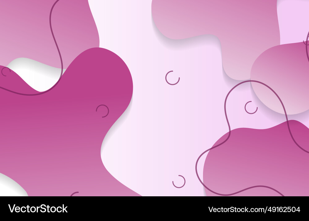 Abstract gradient dynamic fluid shapes background Vector Image