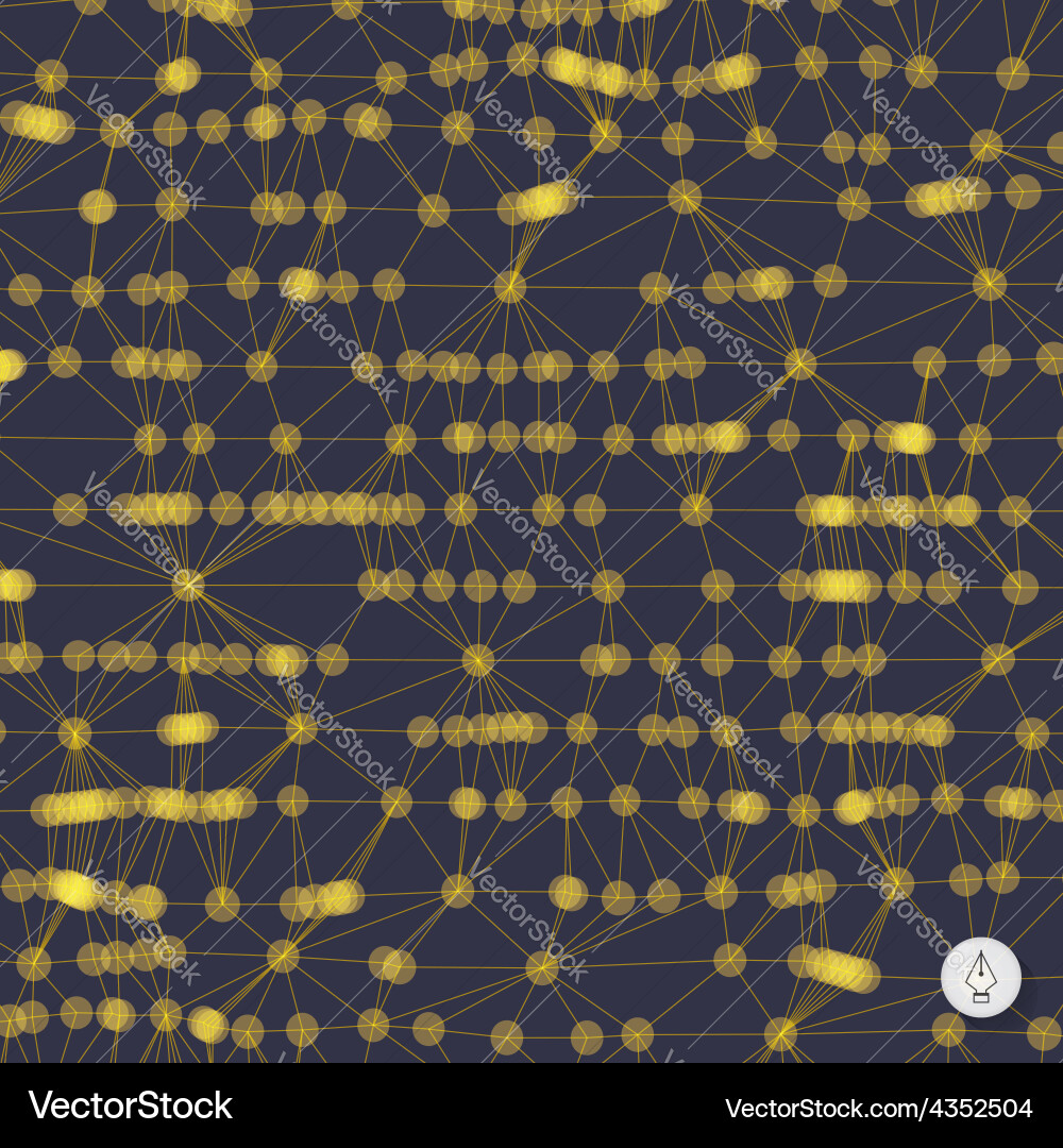 Abstract grid background 3d technology Vector Image