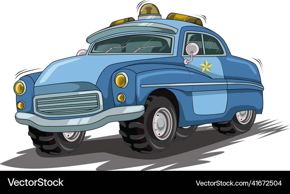 Amerikanische Polizei Auto Handzeichnung Amerikanische Polizei Auto Handzeichnung vektorbild