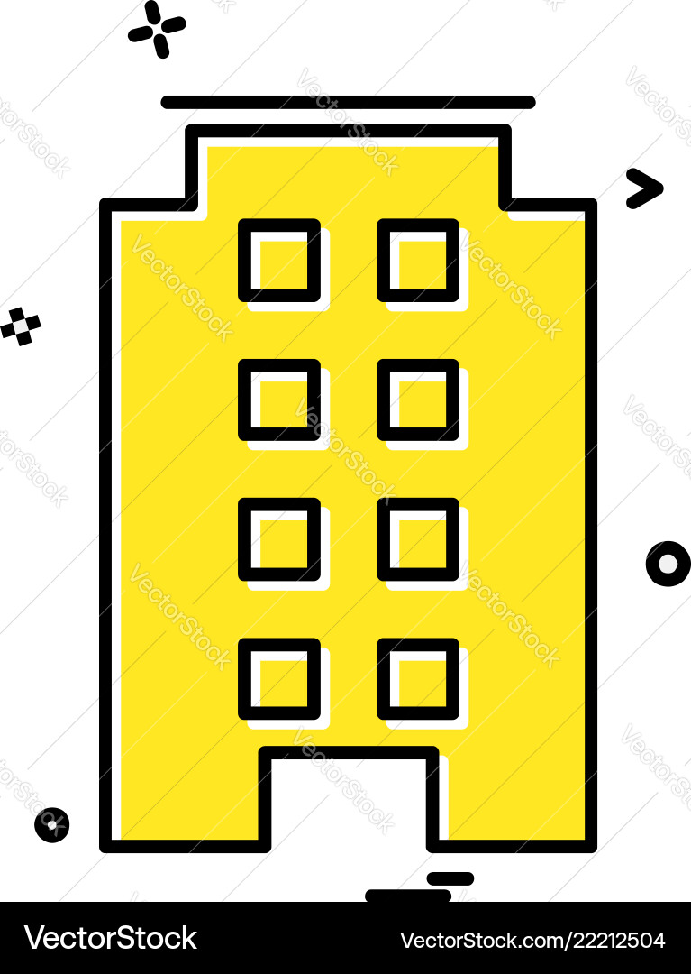 Building icon design Building icon design Vector Image