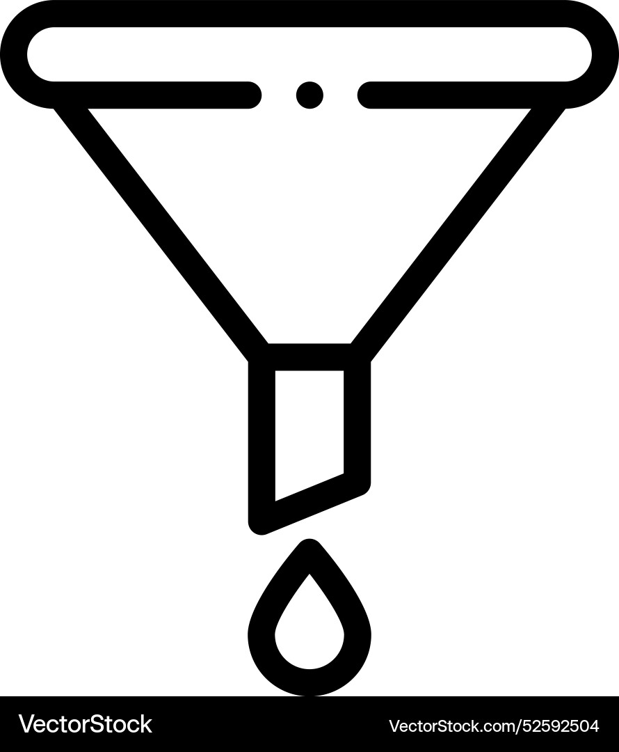 Cone icon thin linear style design isolated Cone icon thin linear style design isolated vector image