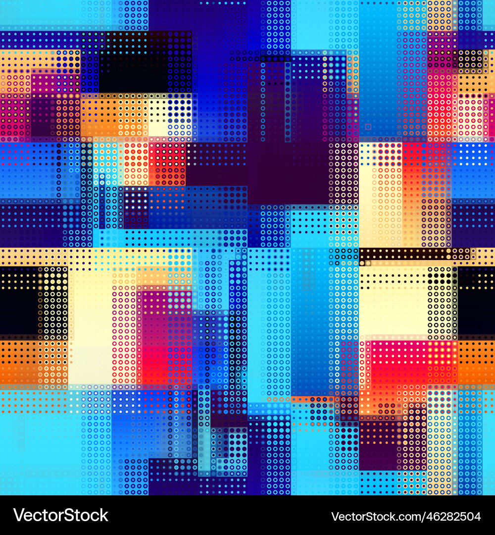 Geometric abstract pattern halftone small dots Geometric abstract pattern halftone small dots vector image