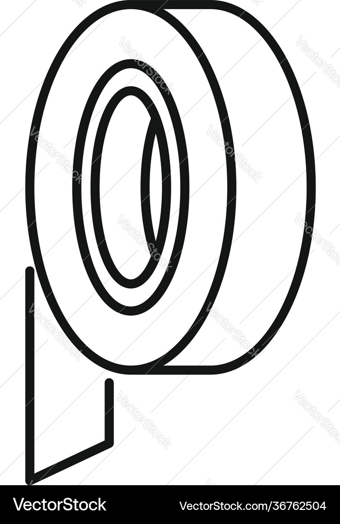 Insulating tape icon outline style Vector Image