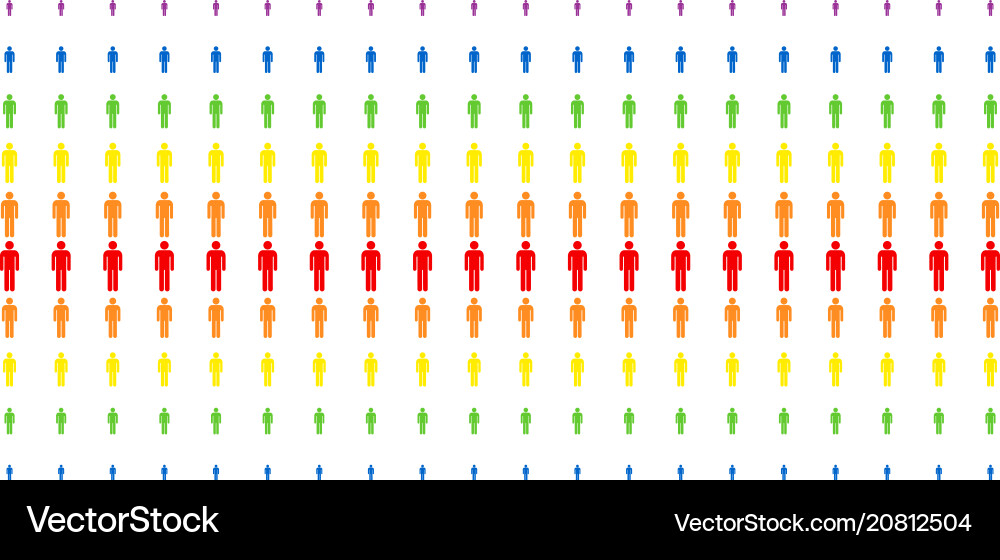 Man user shape halftone spectrum grid Man user shape halftone spectrum grid Vector Image
