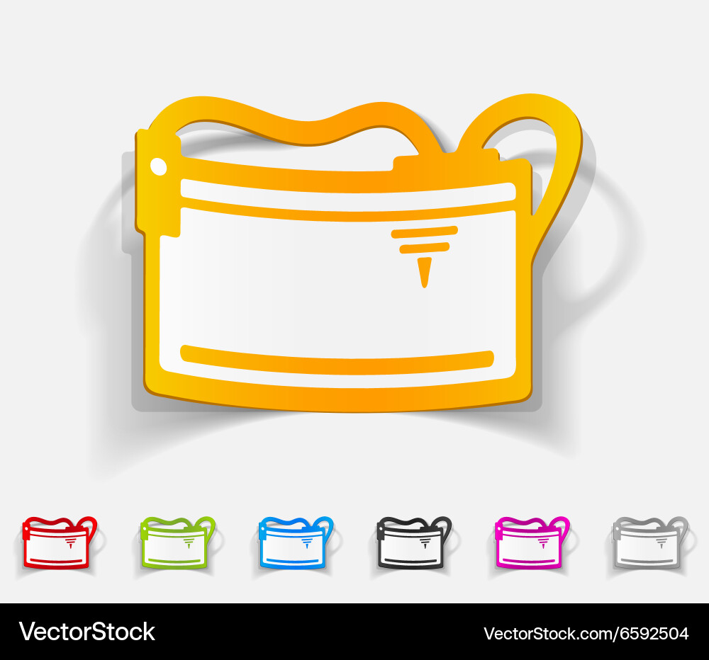 Realistic design element three d printer vector image