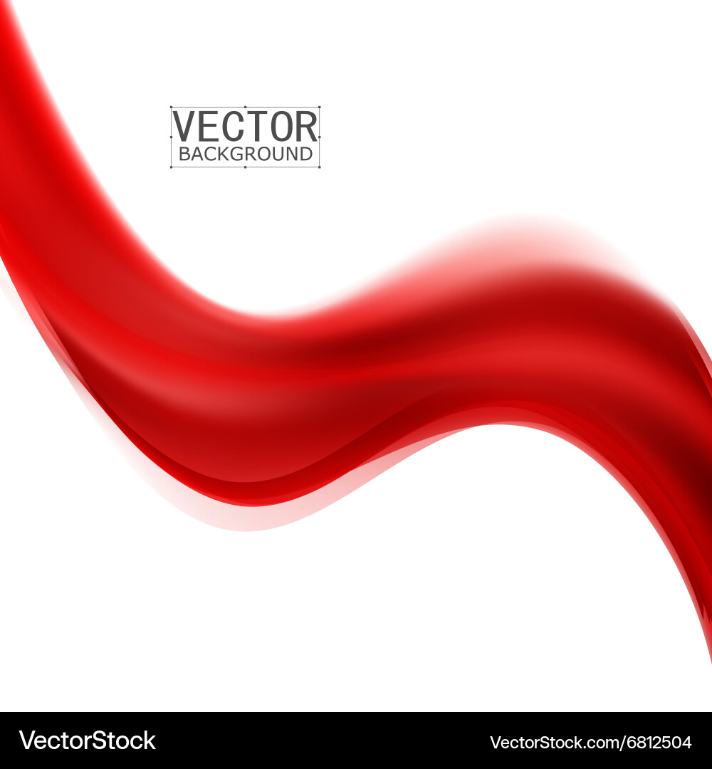 Red background curve Vector Image