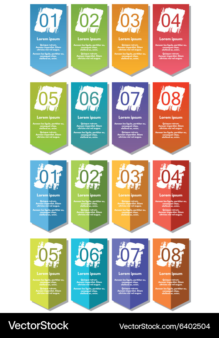 Sammlung von Infografiken Vektorbild
