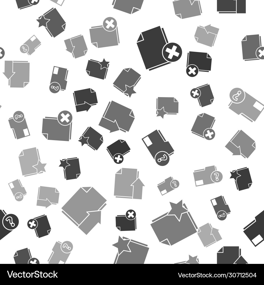 Set delete file document with star Set delete file document with star vector image