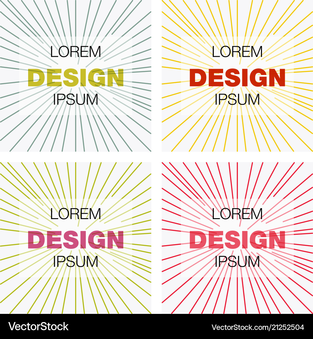 Set of abstract background texture design bright Vector Image